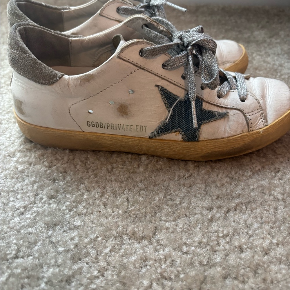 Golden Goose Superstar Private Edt White Leather Sneakers Size 36